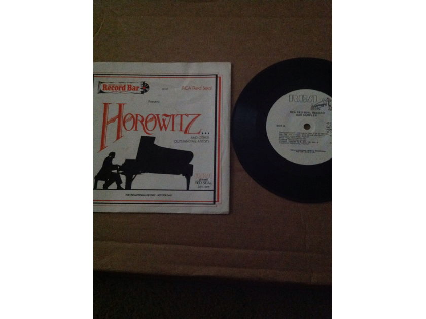 Horowitz And Other Outstanding Artisfs -  RCA Records Record Bar Seven Inch Promo Sampler Plays At 33 1/3 RPM Vinyl NM