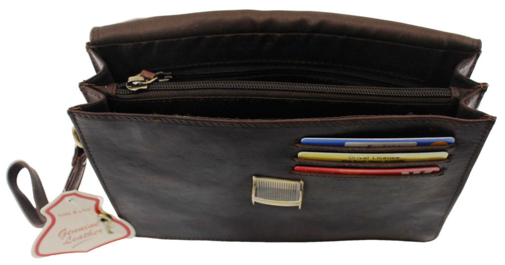 PULL UP LEATHER MEN'S CLUTCH BAG STYLE 51013 - Image 8