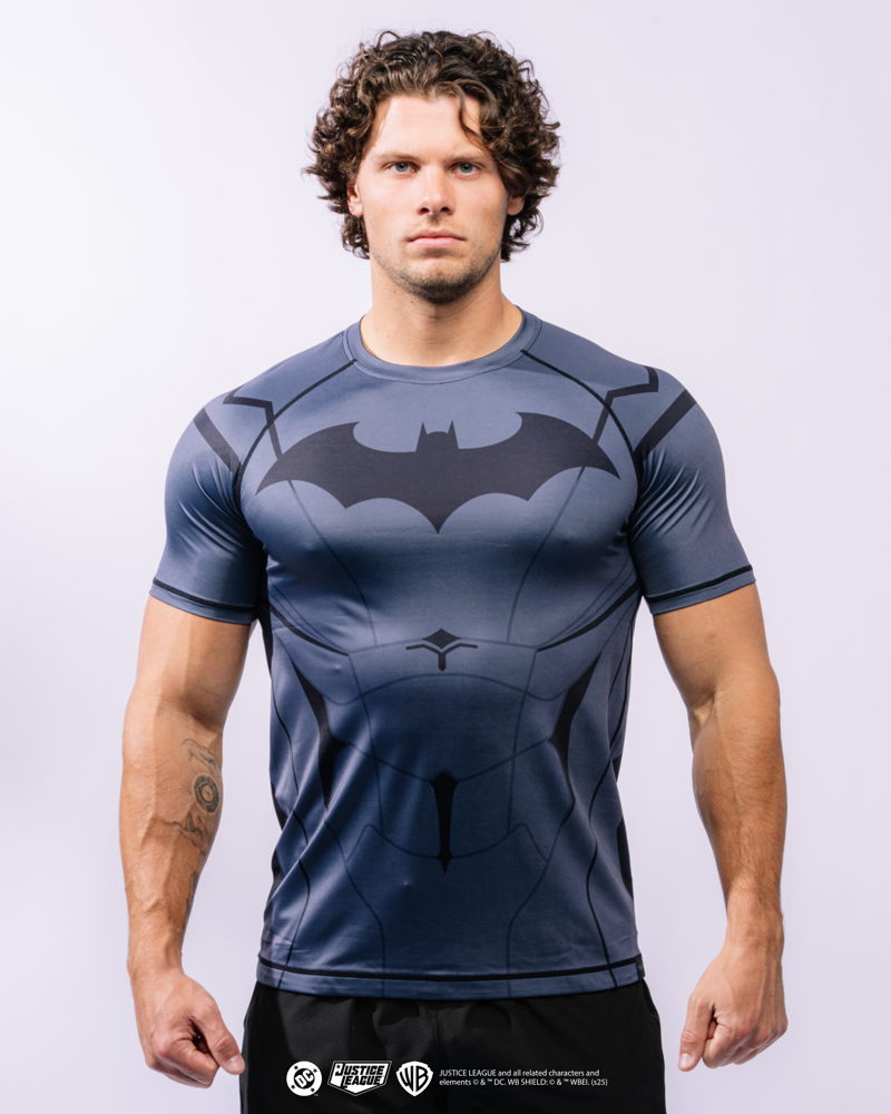 BATMAN Short Sleeve MMA Rash Guard - $89.00 | SUPERX Rebirth