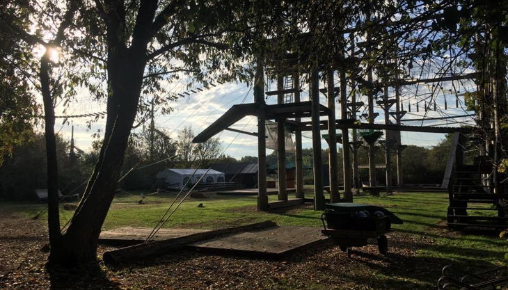 querfeldein hochseilgarten kletterbereich