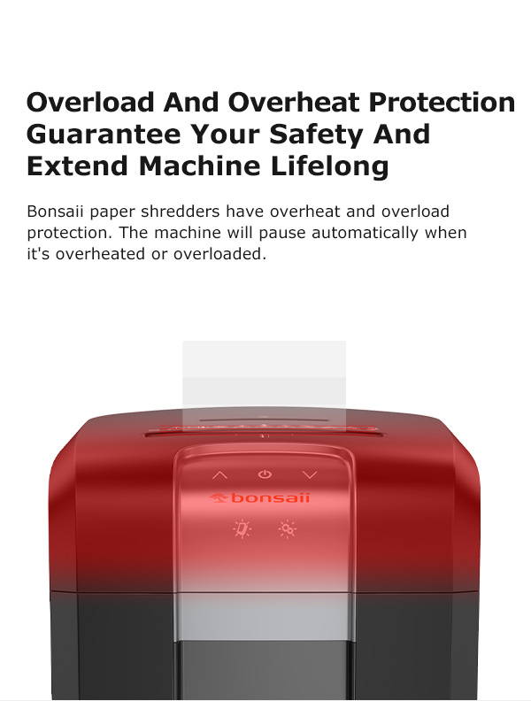 Overload and overheat protection guarantee safety and extend machine lifelong.