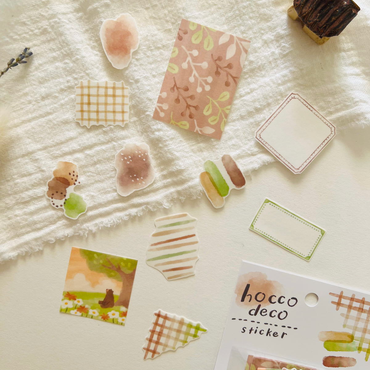 MINDWAVE Hocco Deco Flake Stickers - Brown – niconeco zakkaya