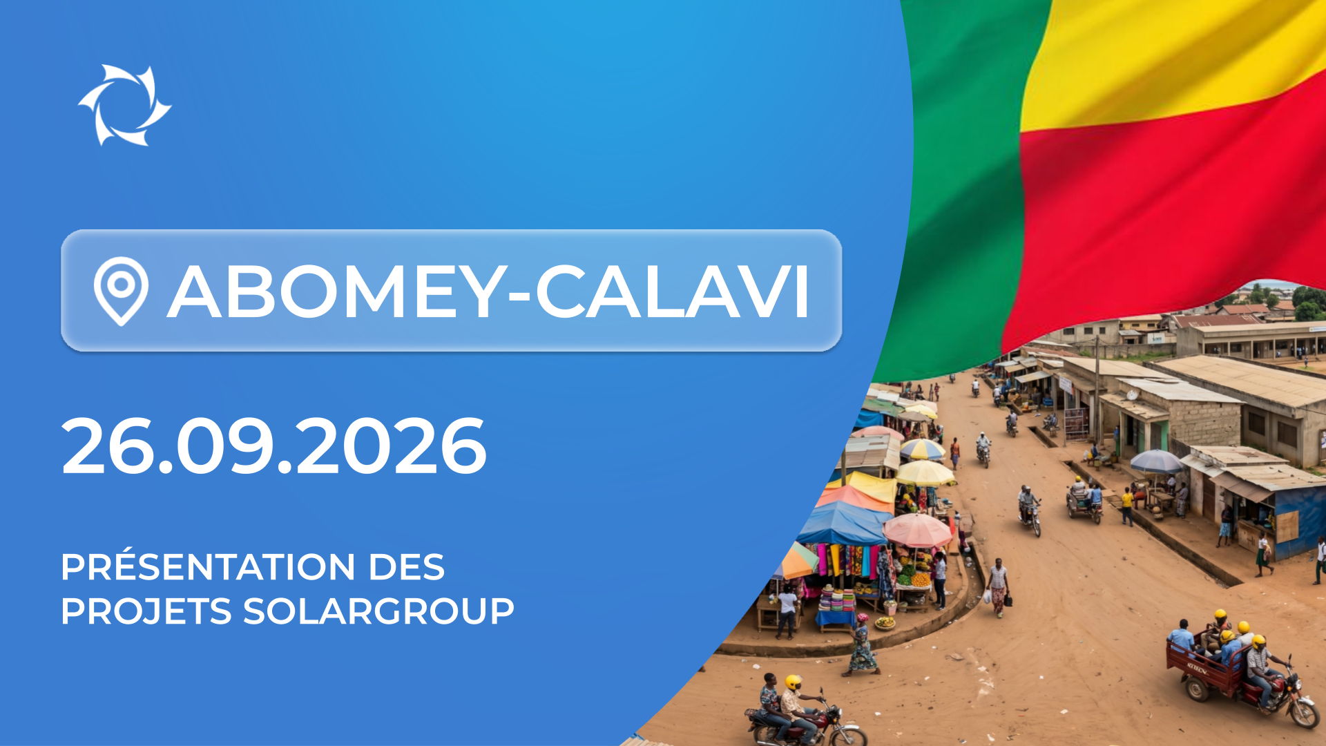 Présentation des projets SOLARGROUP à Abomey - Calavi au Bénin