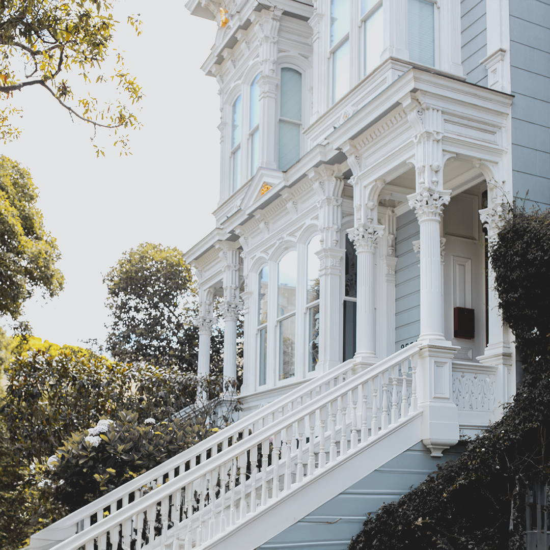 A victorian home in San Francisco's Fillmore neighborhood.