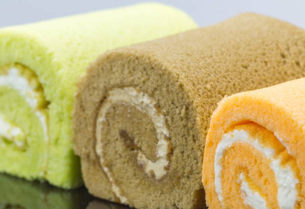 ロールケーキの盛り付け方