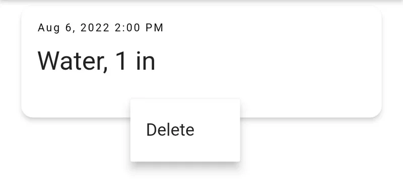 Screenshot of an Event being deleted