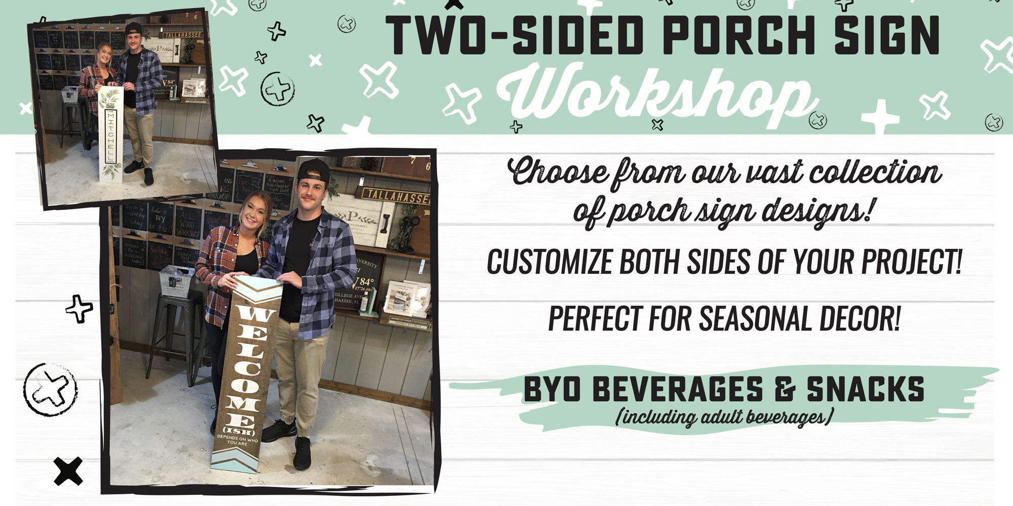 Specialty - Two-Sided Porch Sign Workshop! promotional image