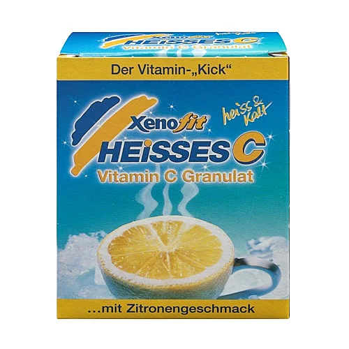 Xenofit Heisses C Trinkgranulat mit Vitamin C - Zitronengeschmack - 90 g