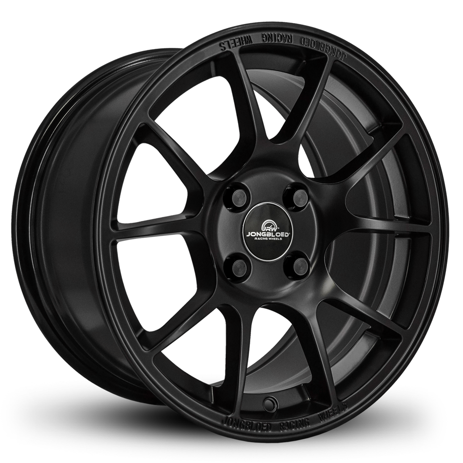 Jongbloed Racing Wheels Series 500 Flow Formed Racing Wheel Rims Mazda Miata & Porsche Boxster n All Satin Black