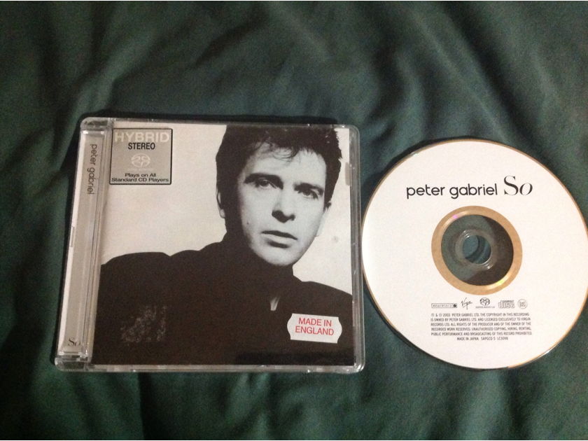 Peter Gabriel - So SACD Hybrid For Sale | Audiogon
