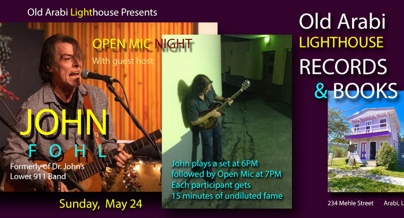 Open Mic with guest host John Fohl