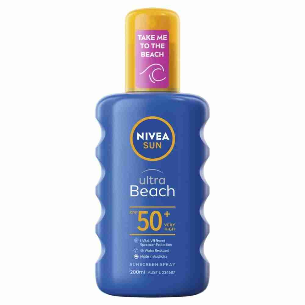 NIVEA Sun Ultra Beach SPF50+ Sunscreen Spray 200ml