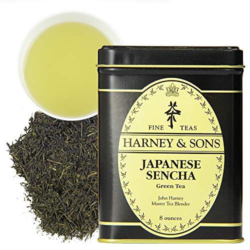 Encha Ceremonial Grade Organic Matcha Green Tea vs Harney & Sons Japanese Sencha Slant