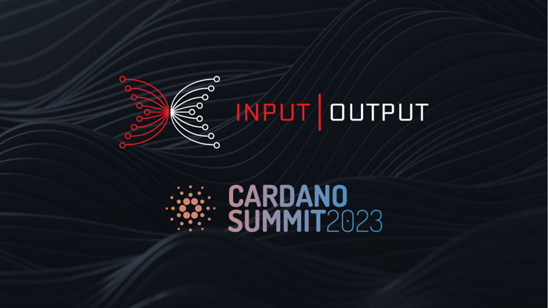  Input Output Global at Cardano Summit 2023