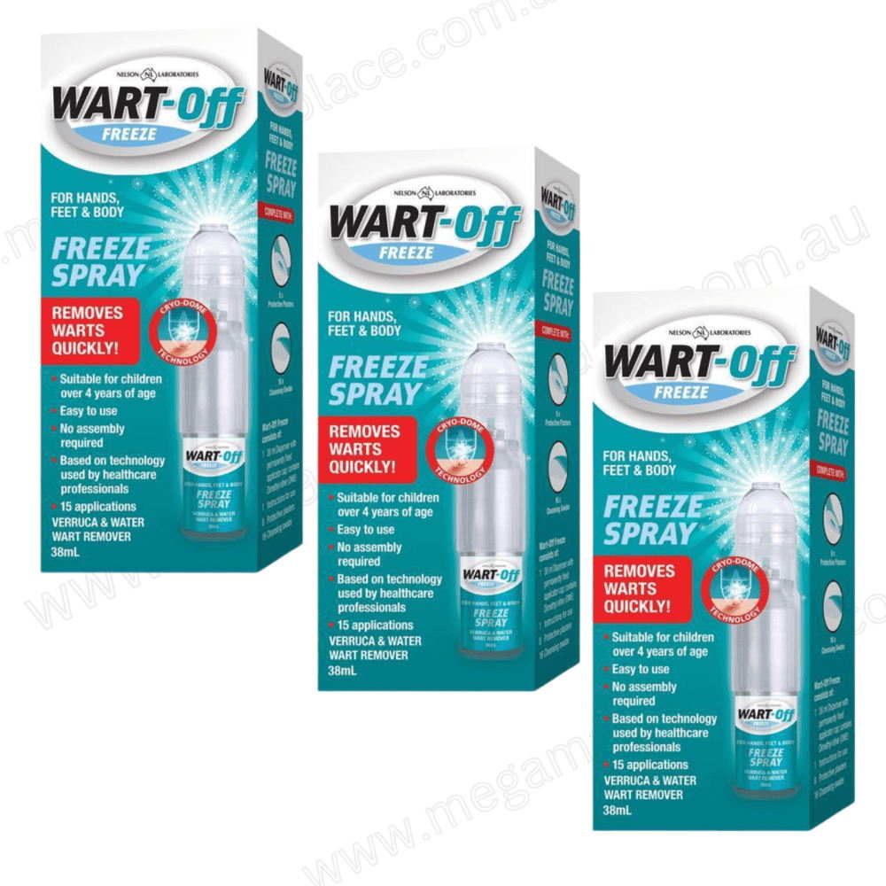 Lot of 3| Wart-Off Freeze Spray 38mL
