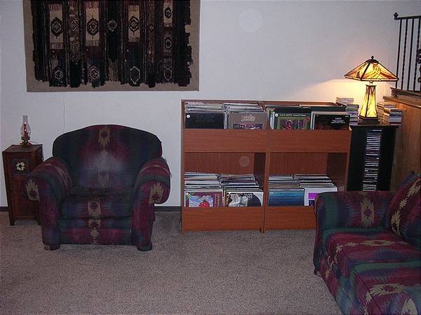 051dog;s chair and LP and CD storage