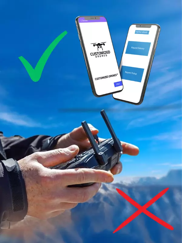 no need of pilot for drones, they have fully manageable mobile application
