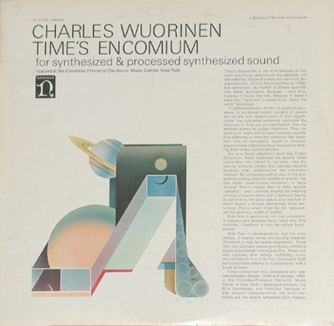 Charles Wuorinen Time's Encomium - For Synthesized & Pr...