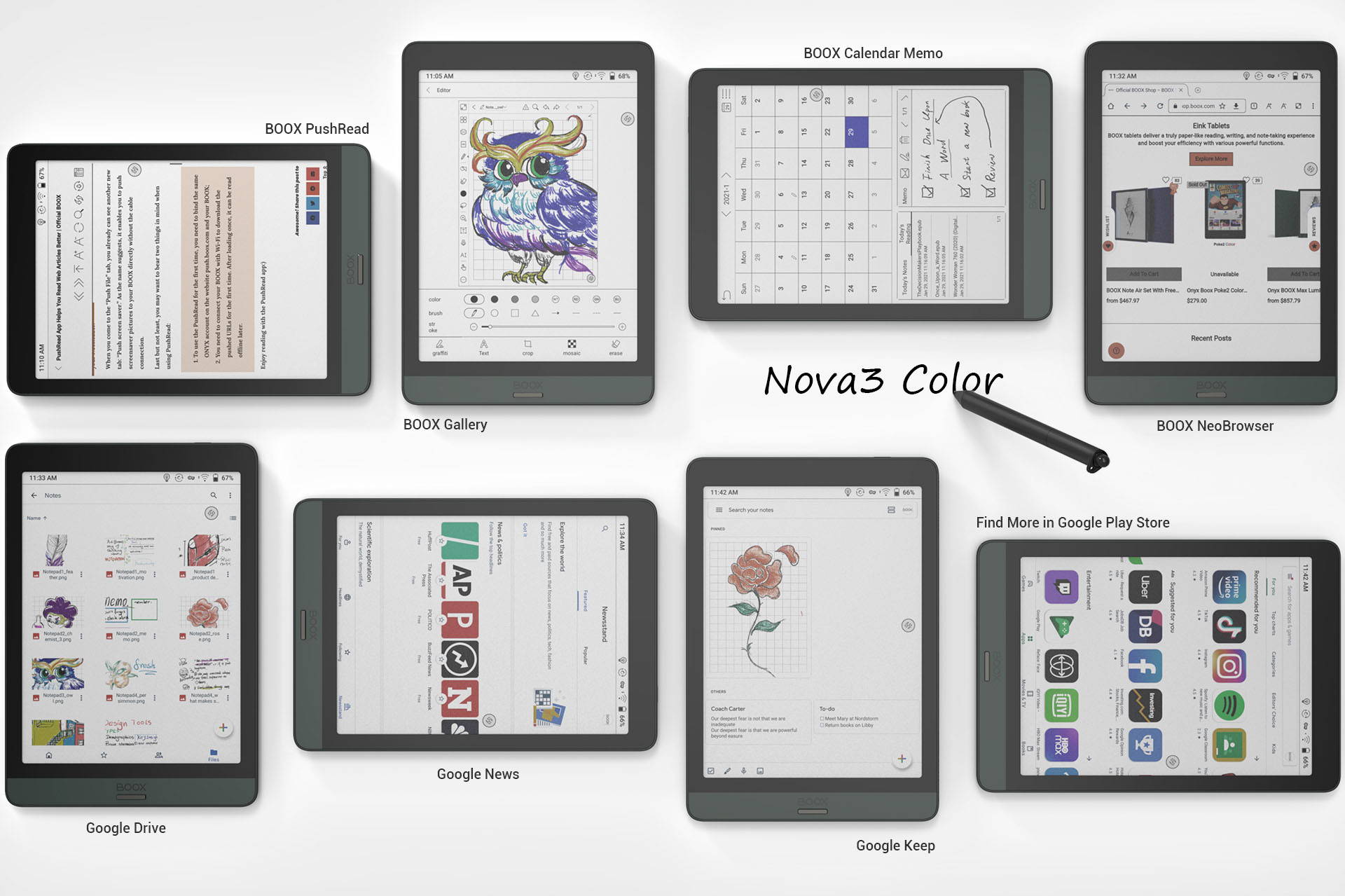 BOOX Nova3 Color | 7.8'' Colorful E Ink Tablet | BOOX Shop