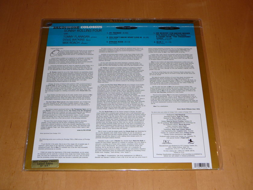 (LP) Sonny Rollins Saxophone Colossus (DCC Limited Edition)