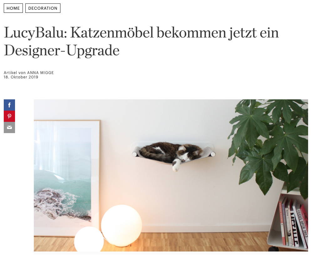 Artikel auf Elle.de über LucyBalu