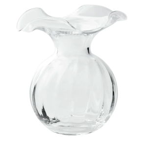 Vietri Hibiscus Glass Small Fluted Vase