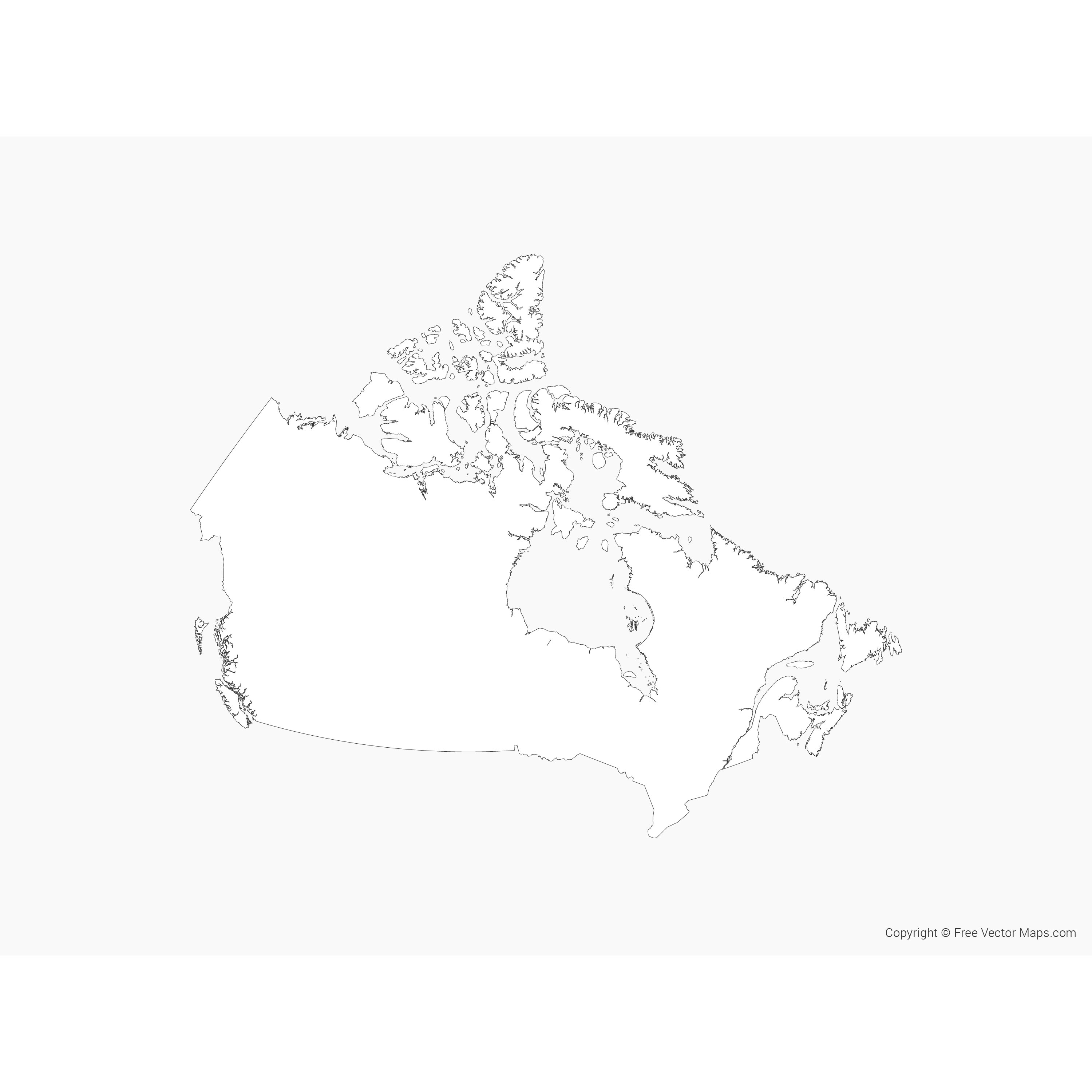 Canada map mining