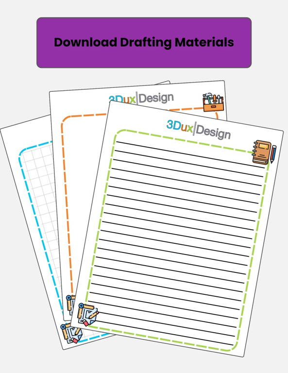 3duxdesign drafting material downloadable workbook for students