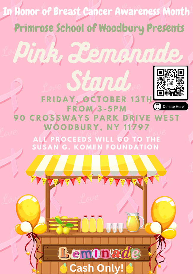 Breast Cancer Awareness Pink Lemonade Stand