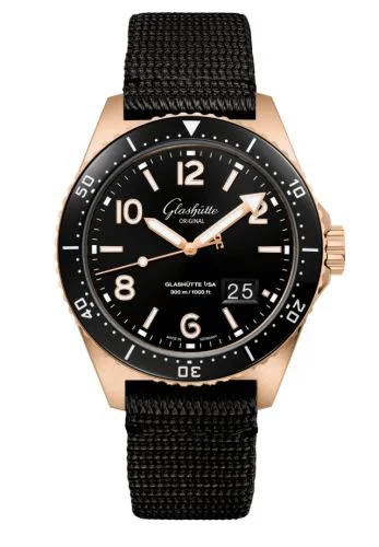 SeaQ Panorama Date Red Gold / Black / Synthetic - Folding