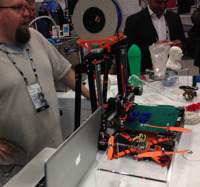 3-D printer -- a very cool display in the exhibit hall that also featured specialized craft breweries, magicians, presidential impersonators and well-stocked bar.