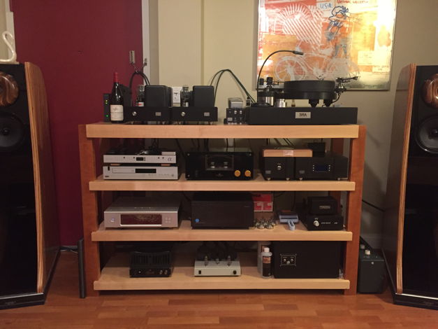 TimberNation Custom 4 Shelf Audio Rack / Stand