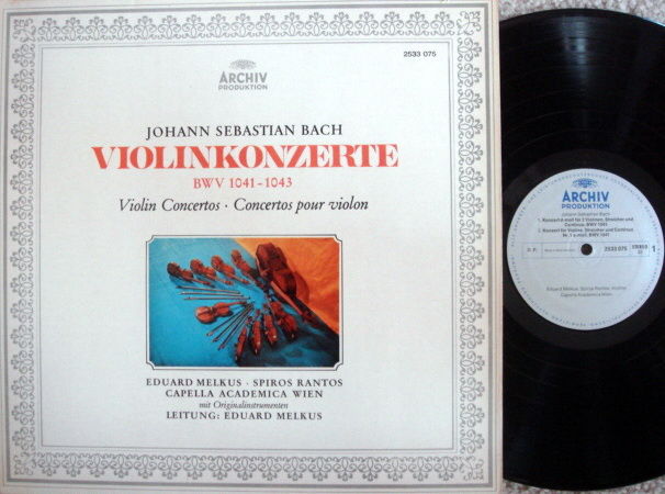 Archiv / MELKUS, - Bach Violin Concertos, MINT!