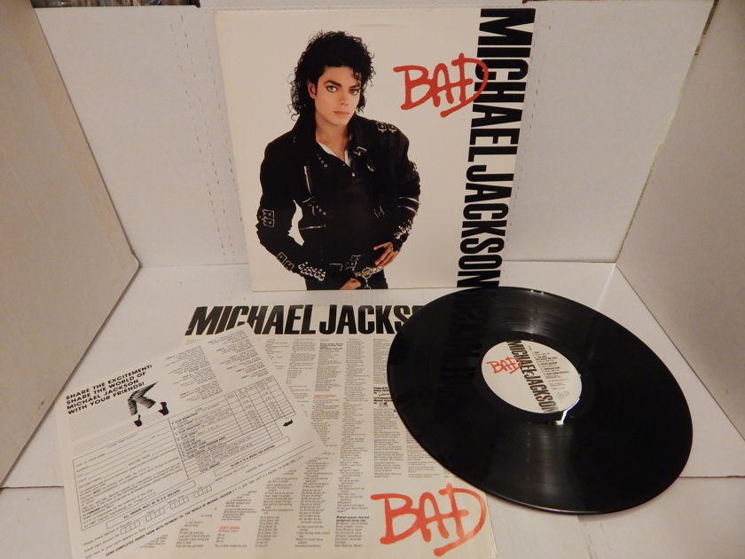 Michael Jackson BAD - 1987 OE 40600 Gatefold   & Bad Sleeve & Insert LP Mint