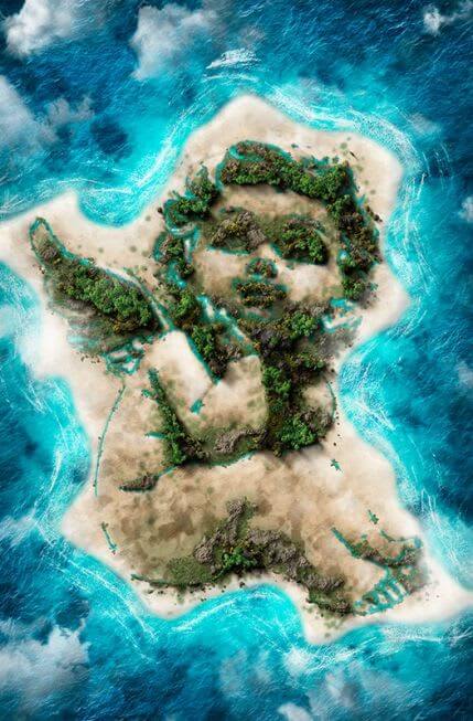 Island Photoshop Action - операция для создания острова