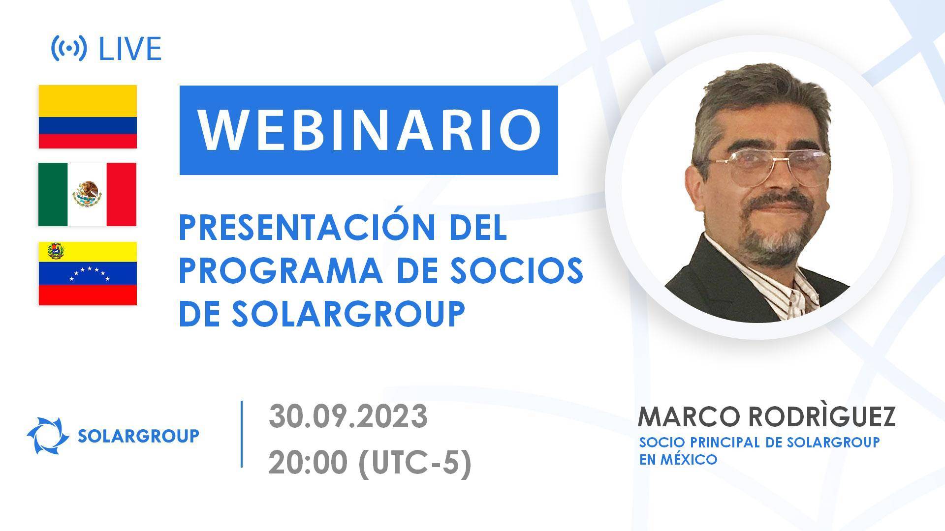 Latinoamérica. Presentación del programa de socios de SOLARGROUP