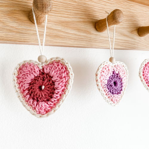 Be Mine Heart Ornament Crochet Pattern