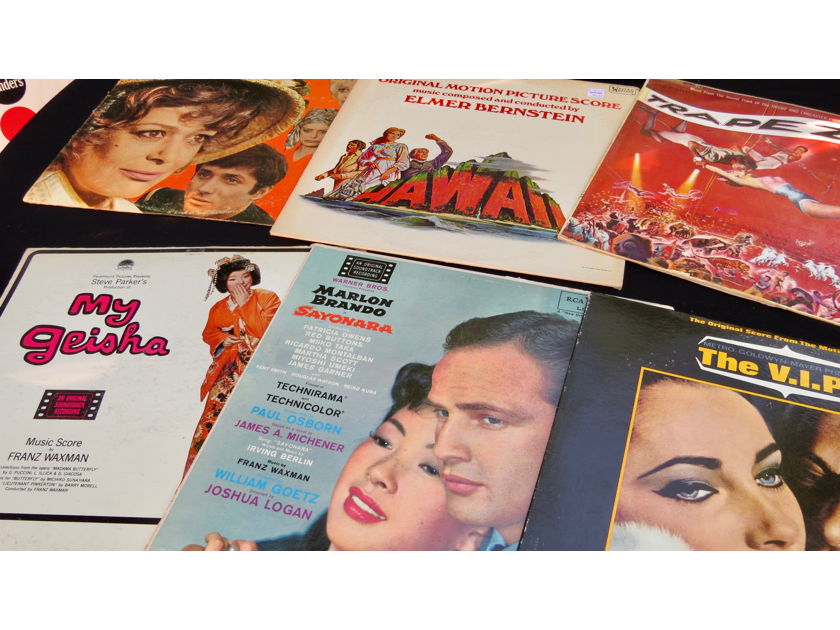 Soundtrack Lover on a Budget:  25 - LPs, Bernstein, Rozsa, Tiomkin, Waxman, Mancini, many great titles, for a song!