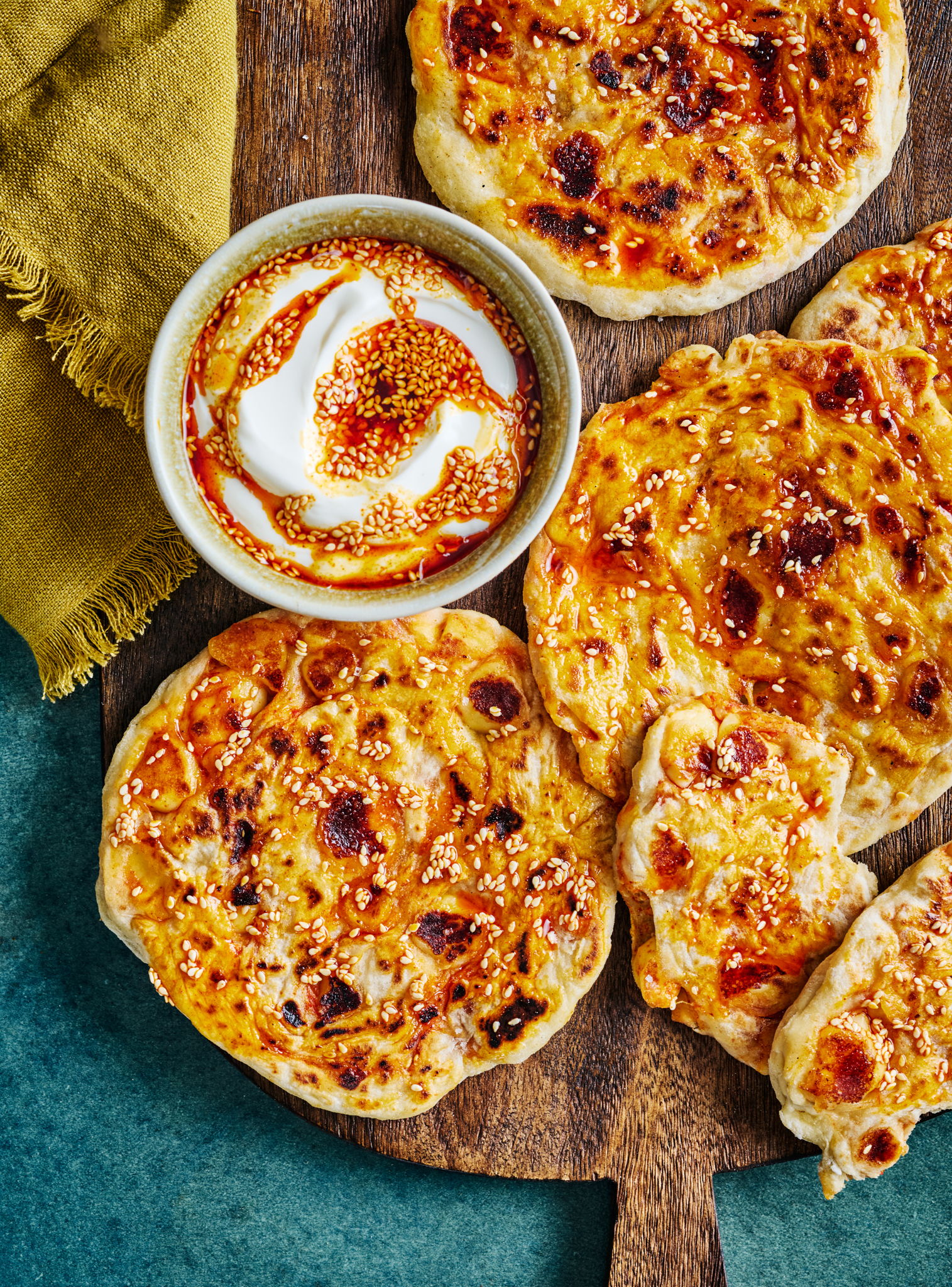No-Knead Cheese Curd Flatbreads | RICARDO