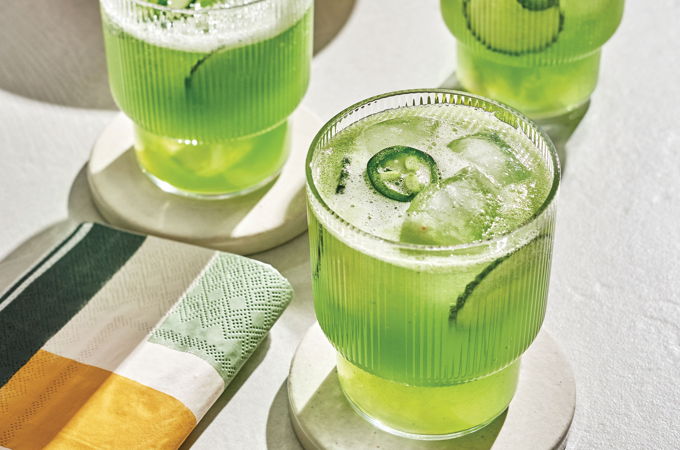 Mocktails tonic au concombre