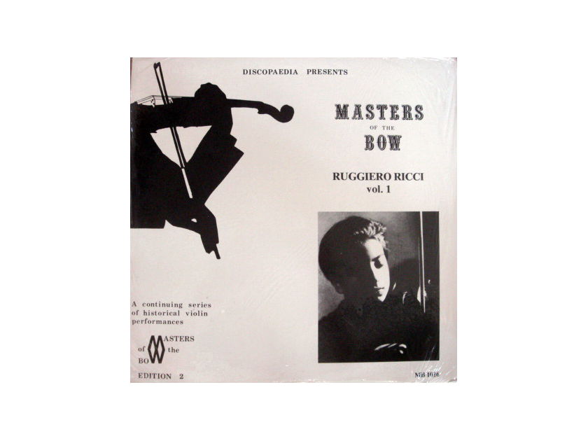 ★Sealed Audiophile★ Discopaedia /  - RUCCIERO RICCI, Master Of Bow Vol.1!