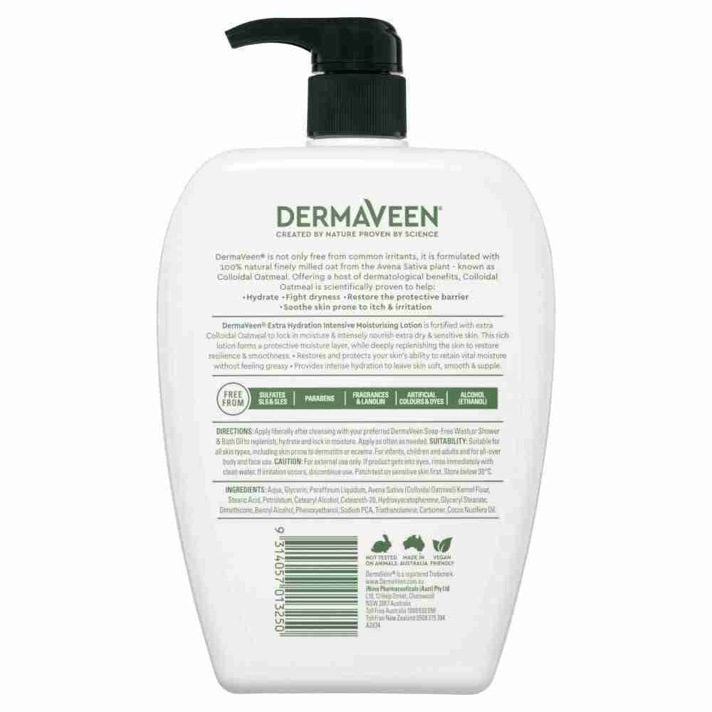 Dermaveen Extra Hydration Intensive Moisturising Lotion For Extra Dry, Itchy & Sensitive Skin 1L - Image 3