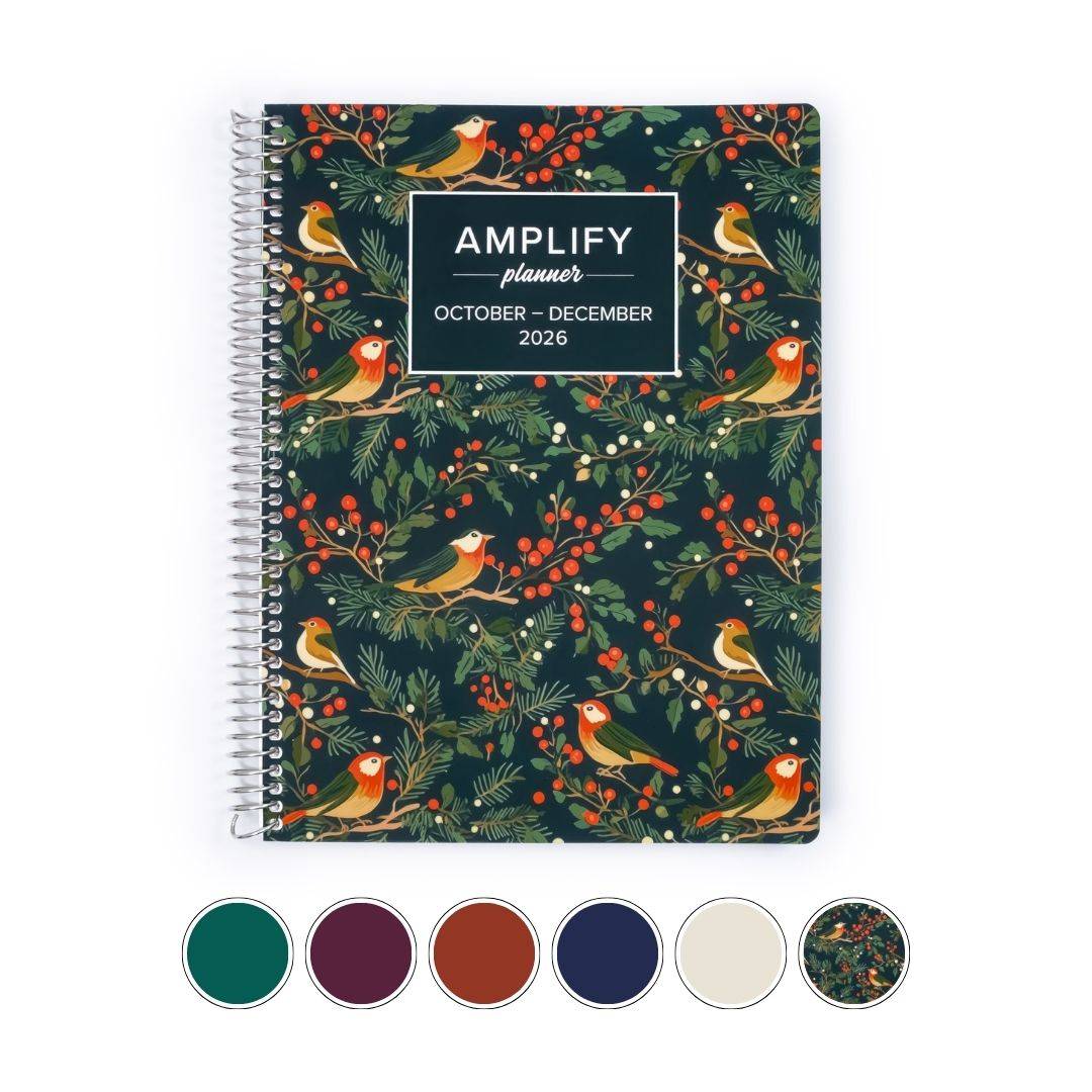amplify planner 2025 daily planner in purple