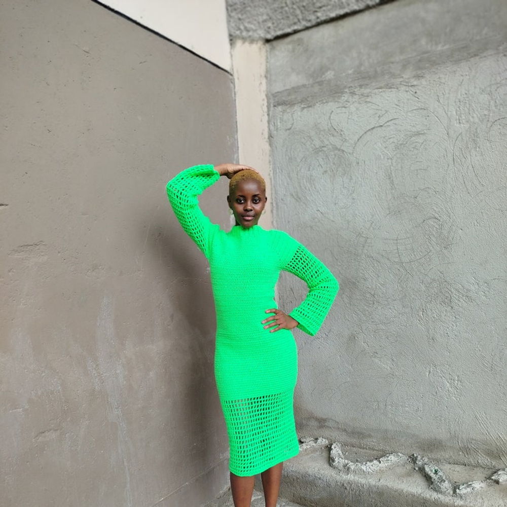 Green Goblin Crochet dress