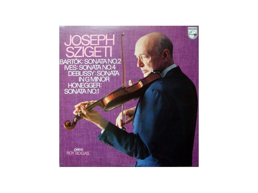 ★Audiophile★ Japan Philips / SZIGETI,  - Bartok-Ives-Debussy-Honegger Violin Sonatas, MINT!