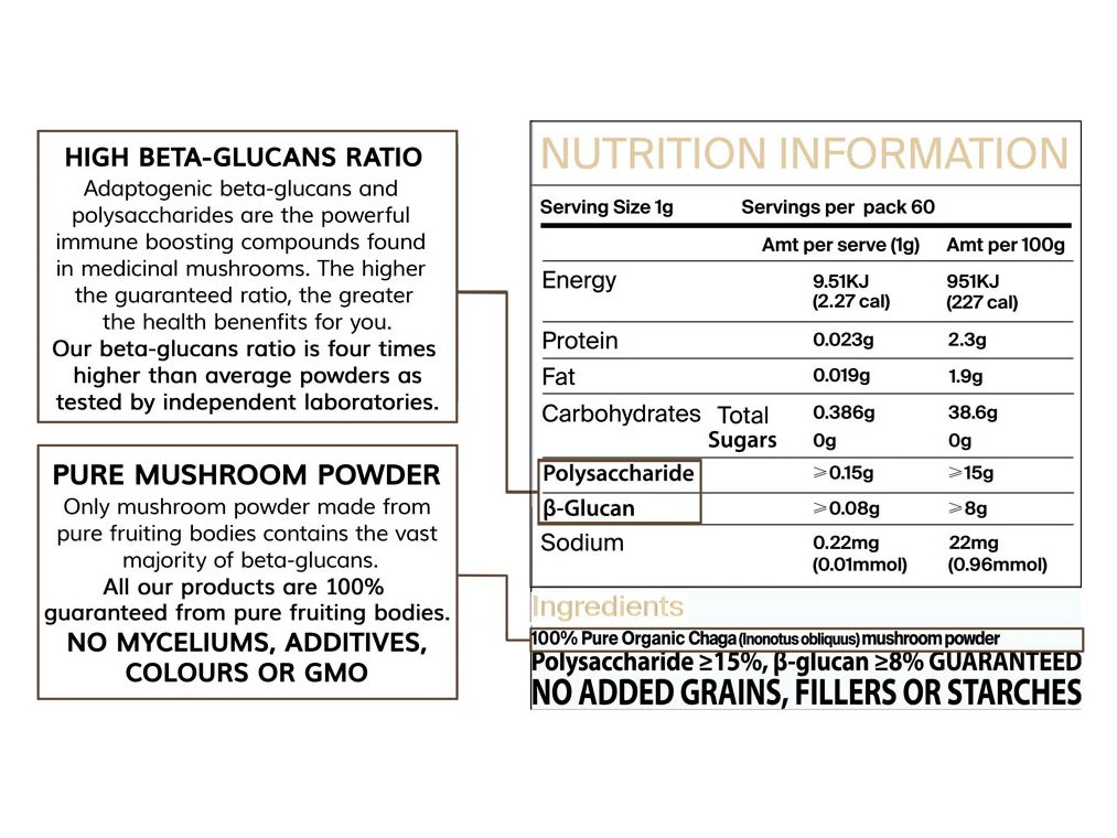 Concentrated Organic Chaga Mushroom Powder - Image 4