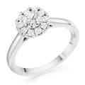 Diamond halo engagement rings - Pobjoy Diamonds
