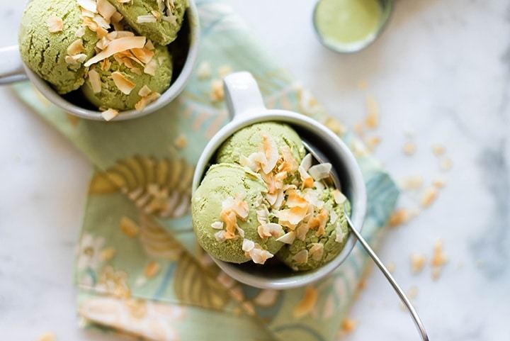 Matcha Green Tea Frozen Yogurt Recipe • A Sweet Pea Chef