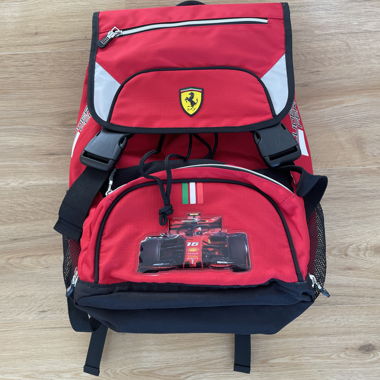 Ferrari Logo color-block backpack