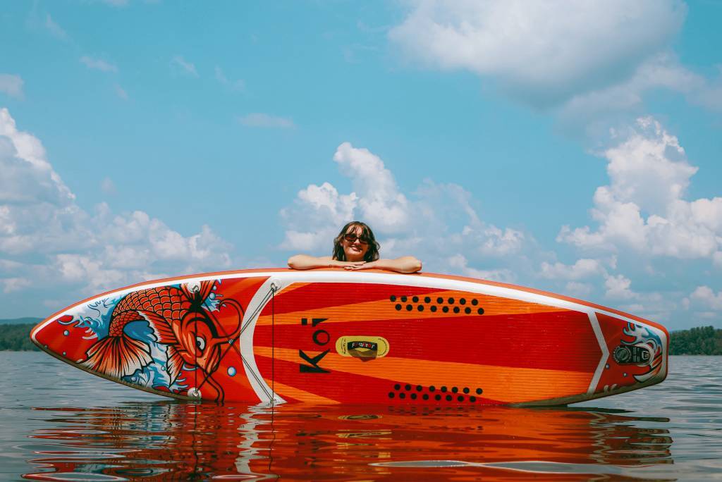 KOI inflatable blow up paddle boards for women